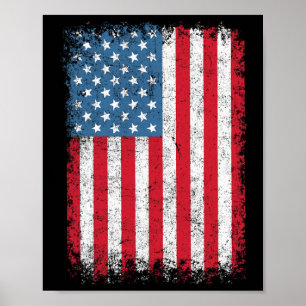 Poster Drapeau Usa Patriotique 4 Juillet Pour Hommes Femm
