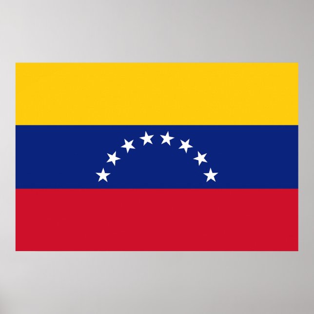 Poster Drapeau Venezuela (Devant)