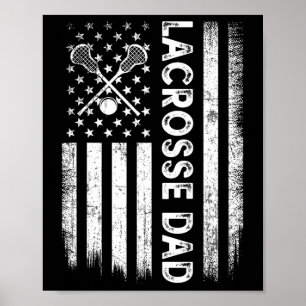 Poster Drapeau vintage Papa Usa Drapeau Rétro Fête des pè