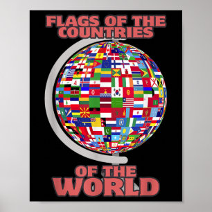 Poster Drapeaux Des Pays Du Monde International