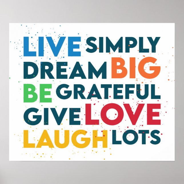 Poster Dream Big (Devant)