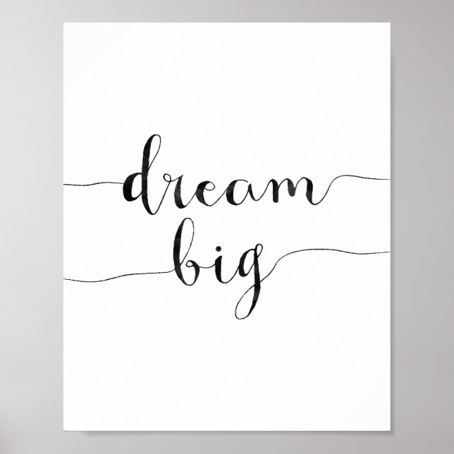 Poster Dream Big (Devant)