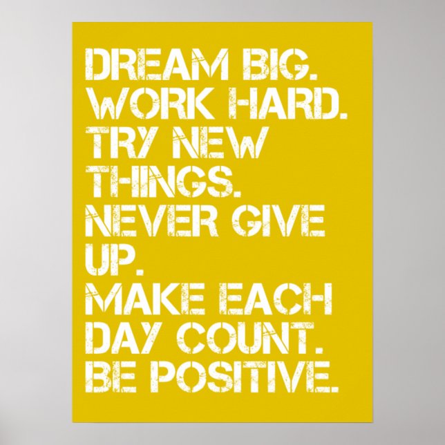 Poster Dream Big - Inspirationnel (Devant)