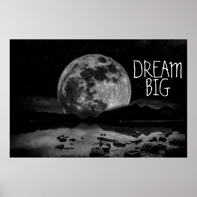 Poster Dream Big Moon (Devant)