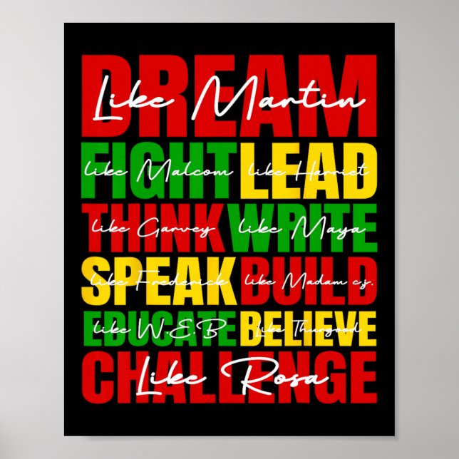 Poster Dream Black History Mois Junetdix African Ameri (Devant)