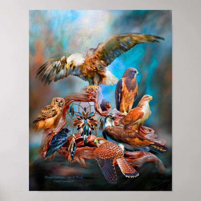 Poster Dream Catcher_Spirit Birds Art Poster/Imprimer (Devant)