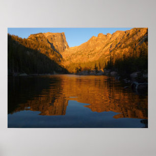 Poster Dream Lake dans la lumière du lever du soleil I