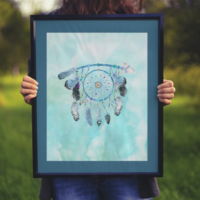 Poster Dreamcatcher à plumes (Créateur téléchargé)