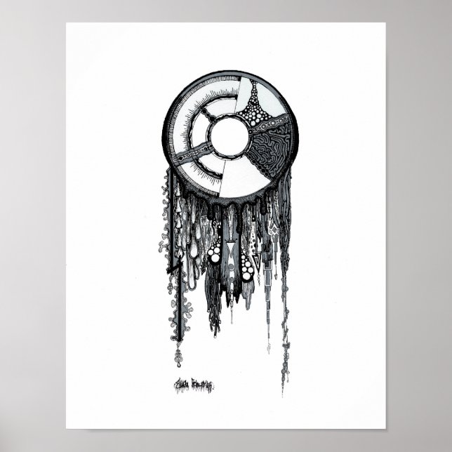 Poster Dreamcatcher - Arrière - plan blanc (Devant)