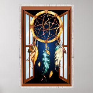 Poster Dreamcatcher de série amérindienne 4