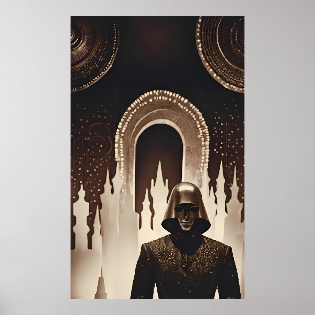 Poster Dreamland's Courier - Ken Gage Surreal Art (Devant)