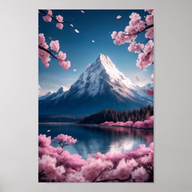 Poster Dreamlike Serenity and Springtime Imaginaire (Devant)