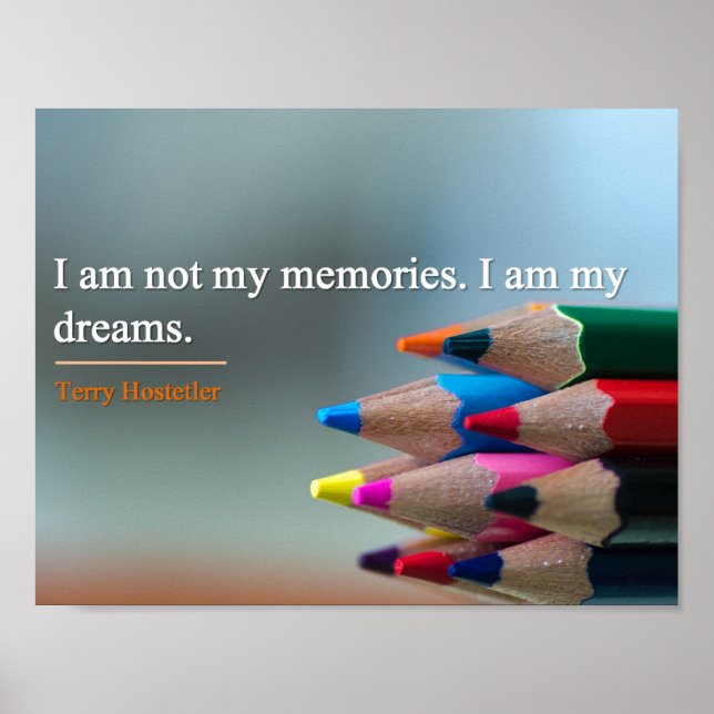 Poster - Dreams & Memories Citation Inspirationnel (Devant)