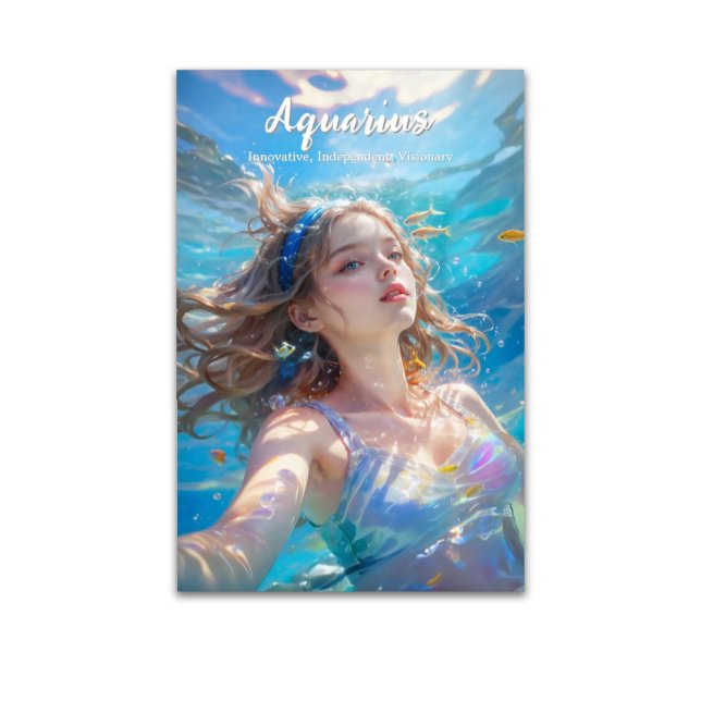 Poster Dreamwater Portrait Wall Art (aquarius wall art poster)