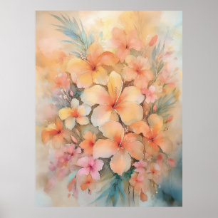 Poster Dreamy Hawaiian Hibiscus