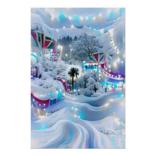 Poster Dreamy Winter Wonderland Lumières