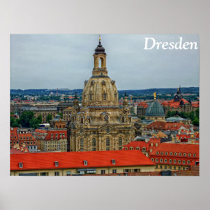 Poster Dresde, Allemagne