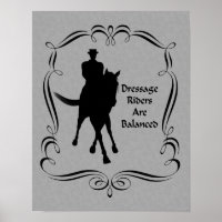 Dressage Équilibré Cheval Et Rider Silhouette