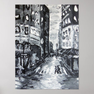 Poster drizzle d'avenue     de scènes de nyc 'cinquième