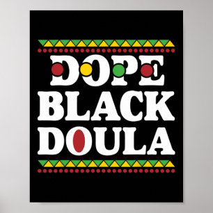Poster Drogue Black Doula Afrique Amérique Histoire Emplo