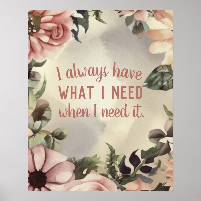 Poster Droit de soumission inspirationnel de l'attraction (Devant)