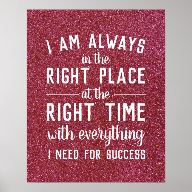 Poster Droit de soumission inspirationnel de l'attraction (Devant)