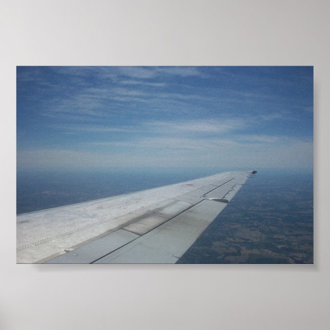 Poster Droite au-dessus de Détroit (Devant)