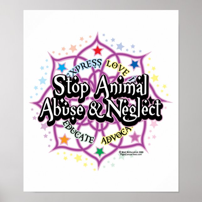 Poster Droits des animaux Lotus (Devant)