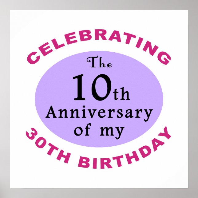 Poster Drôle 40e anniversaire Gag Dons (Devant)