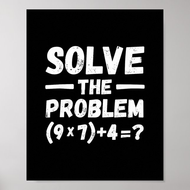 Poster Drôle 67 Meme Pemdas Humour Prof de Maths Élémenta (Devant)