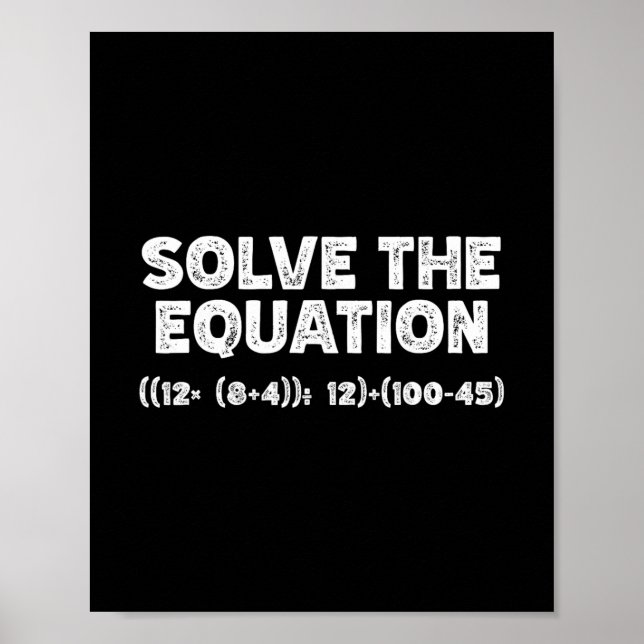 Poster Drôle 67 Meme Pemdas Prof de maths élémentaire Cer (Devant)