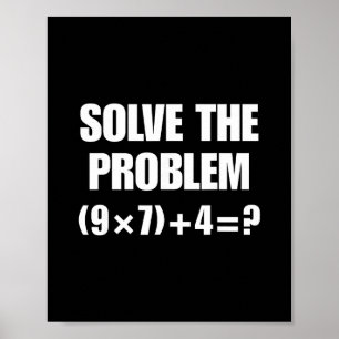 Poster Drôle 67 Meme Pemdas Prof de Maths Élémentaire Cer