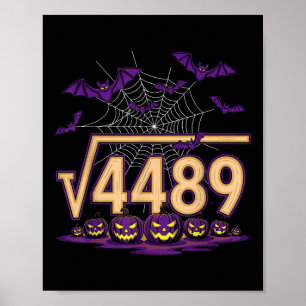 Poster Drôle 67 Meme Prof de maths Racine carrée 4489 Hal