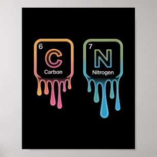 Poster Drôle 67 Mème Science Chimie Nerd Humour Périodiqu