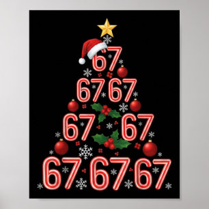 Poster Drôle 67 Sapin de Noël Bonbon de Noël Mème Fêtes