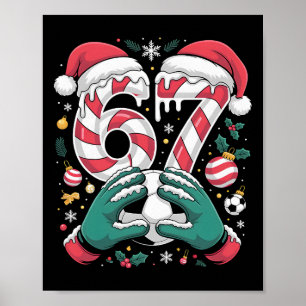Poster Drôle 67 Six Sept Gardien de but de football Drôle