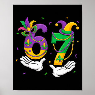 Poster Drôle 6 7 Mème Mardi Gras Chemises Hommes Femmes E