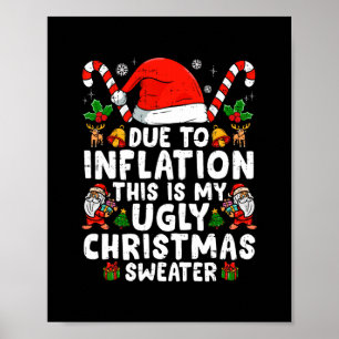 Poster drôle à cause de l'inflation c'est mon pull moche