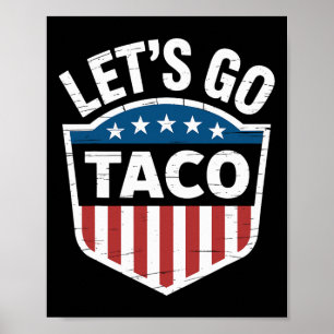 Poster Drôle Allons Taco Chemise Allons Taco Hommes Femme