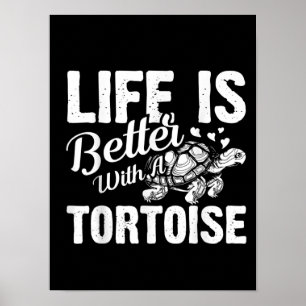 Poster Drôle Amateurs de tortue Cadeaux Hommes Femmes Mig
