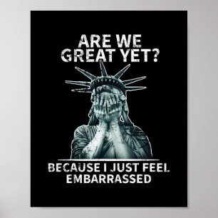 Poster Drôle Anti Trump Sommes Nous Déjà Géniaux Statue D