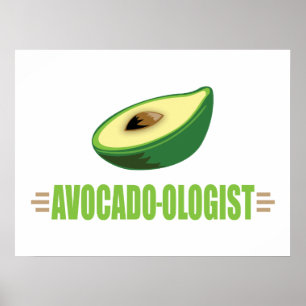 Poster Drôle Avocado
