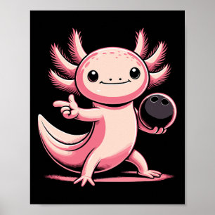Poster Drôle Axolotl Bowl Bowl Sports