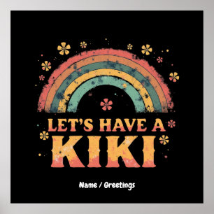Poster Drôle "Ayons un Kiki" LGBT Trans Genre Rétro