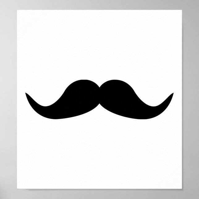 Poster Drôle barbe de Moustache (Devant)