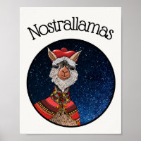 Drôle blanc Kawaii Nostradamus Llama Dessin