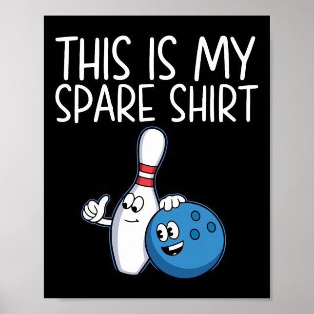 Poster Drôle Bowling Présente Pour Hommes Femmes Cool Bow (Devant)
