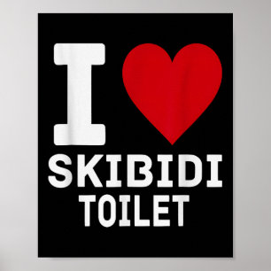 Poster Drôle Brainrot Skibidi Toilettes Hommes Femmes Enf