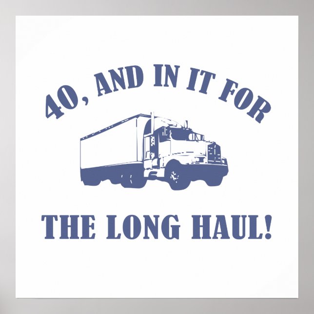 Poster Drôle cadeau de 40e anniversaire (Devant)