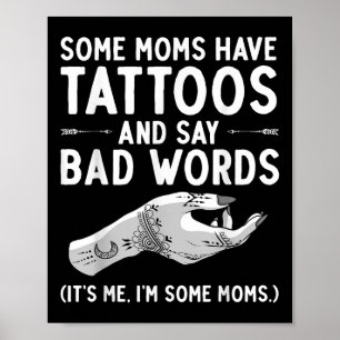 Poster Drôle cadeau de tatouage amoureux - Femme Tribal T